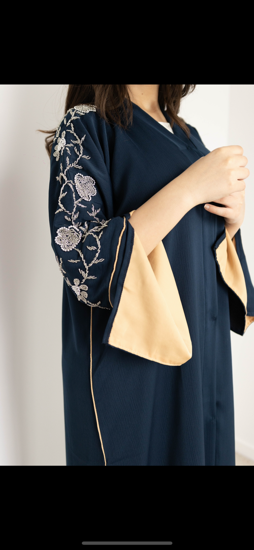 Abaya AMIRA blue navy