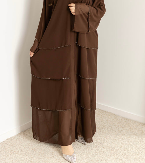 Abaya SELMA Brown